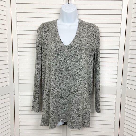Nordstrom BP Soft Plush V Neck Sweater Gray XS - Picture 1 of 6
